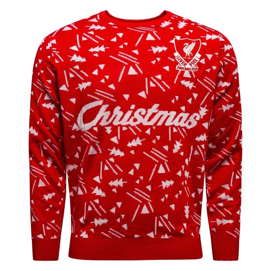 Liverpool Christmas Jumper Retro - Red/White - Men's-SoccerKits Hub | Buy Soccer Jerseys Online